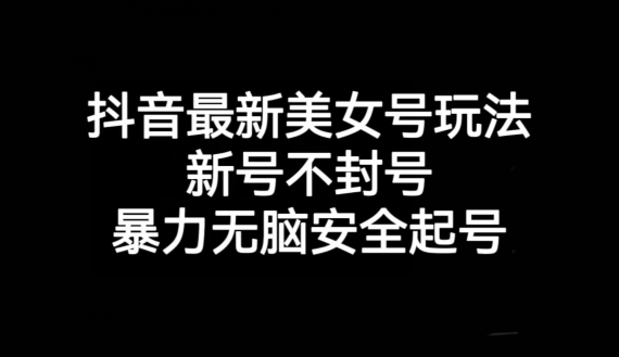 抖音最新美女号玩法，新号不封号，暴力无脑安全起号【揭秘】-秀人资源网