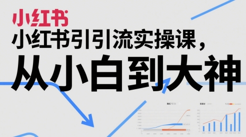 小红书引流实操课，从小白到大神-秀人资源网