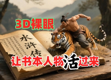 书本人物裸眼3D视频，新的玩法，流量超猛，保姆级教程-秀人资源网
