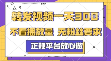 转发视频一天3张+，正规平台放心做，不看播放量，不看粉丝量，一个任务几分钟完成【揭秘】-秀人资源网