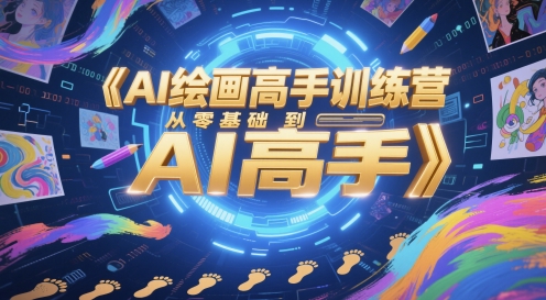 AI绘画高手训练营，从零基础到AI高手-秀人资源网
