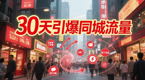 30天引爆同城流量：团购篇 认知篇 流量篇 来客篇 达人篇 老板人设IP篇 投流篇-秀人资源网