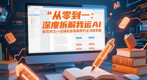 从零到一：深度拆解我运用AI撰写爽文小说挣取首笔稿费的全流程思路-秀人资源网