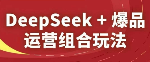 DeepSeek+爆品运营组合玩法，2025淘系精品课-秀人资源网