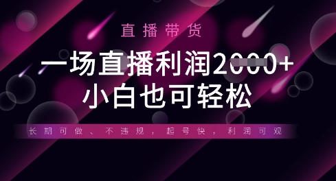 半无人直播带货，一场利润数张，适合所有平台玩法，小白也可轻松-秀人资源网
