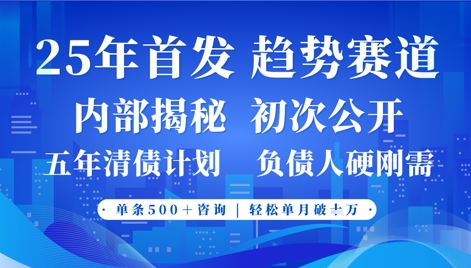2025年首次公开，真正的事业型赛道，客咨不断，单月轻松破W-秀人资源网
