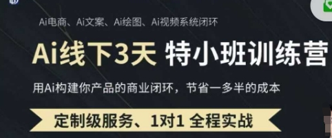AI实操培训第20-21期线下，0基础保姆级教程，3月最新整理，企业获客、降本增效、打造超级个体-整合资源网