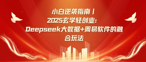 小白逆袭指南，2025玄学轻创业：Deepseek大数据+周易算法的融合玩法-整合资源网