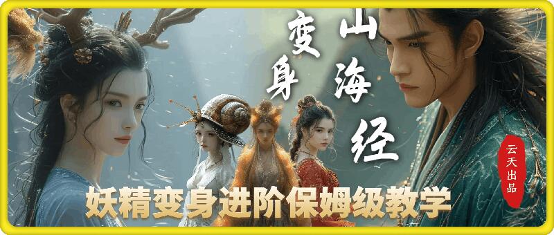 云天AI山海经变身视频教程，妖精变身进阶保姆级教学-秀人资源网