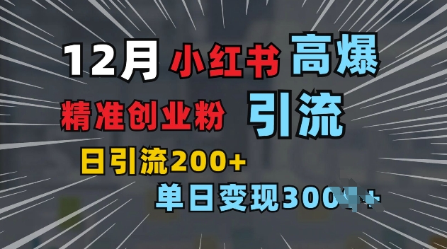 小红书一张图片“引爆”创业粉，单日+200+精准创业粉 可筛选付费意识创业粉【揭秘】-整合资源网