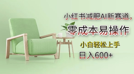 小红书减肥AI新赛道，零成本易操作，日入多张，小白轻松上手【揭秘】-秀人资源网