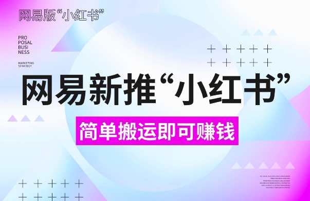网易官方新推“小红书”，搬运即有收益，新手小白千万别错过(附详细教程)【揭秘】-整合资源网