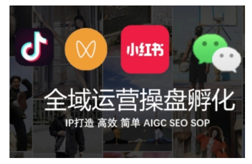 全域运营操盘(抖音+私域+小红书)，IP打造高效简单-秀人资源网