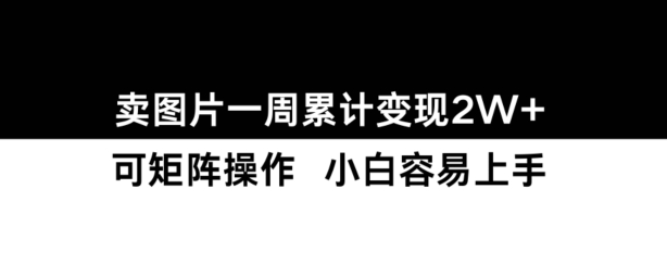 小红书【卖图片】一周累计变现2W+小白易上手-整合资源网