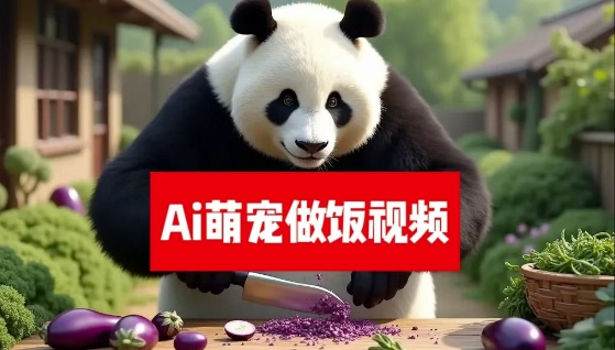 最新萌宠赛道，AI猫咪做饭视频，暴力变现日入500+，全流程拆解【揭秘】-秀人资源网