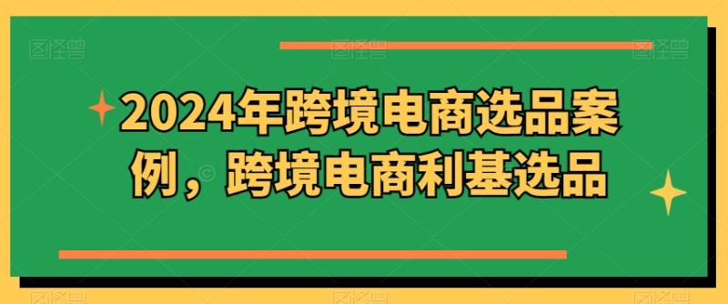 2024年跨境电商选品案例，跨境电商利基选品（更新）-秀人资源网