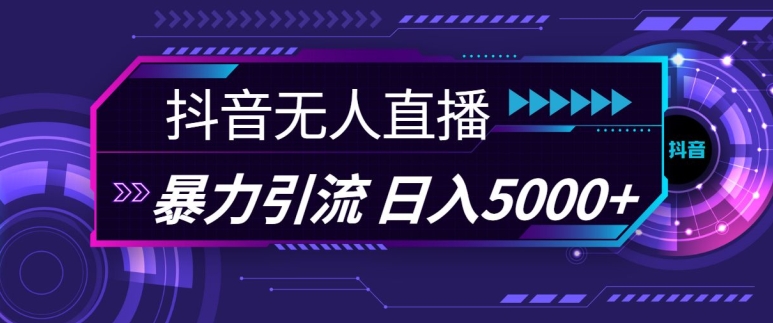 抖音快手视频号全平台通用无人直播引流法，利用图片模板和语音话术，暴力日引流100+创业粉【揭秘】-秀人资源网