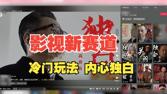 最新影视解说玩法，人物独白，30天涨粉24万+，全流程拆解【揭秘】-秀人资源网
