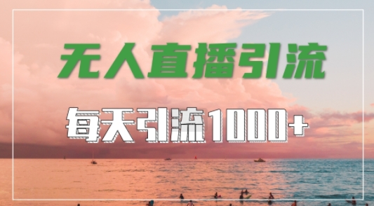 抖音快手视频号全平台通用，无人直播引流法，超暴力引流1000+高质量精准创业粉【揭秘】-秀人资源网