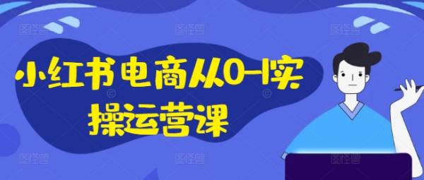 小红书电商从0-1实操运营课，小红书手机实操小红书/IP和私域课/小红书电商电脑实操板块等-整合资源网