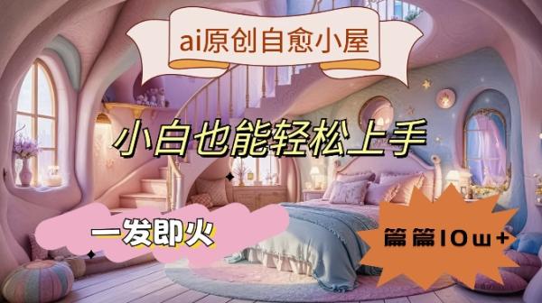 ai原创治愈小屋，小白也能轻松上手，一发即火，篇篇10w+【揭秘】-秀人资源网