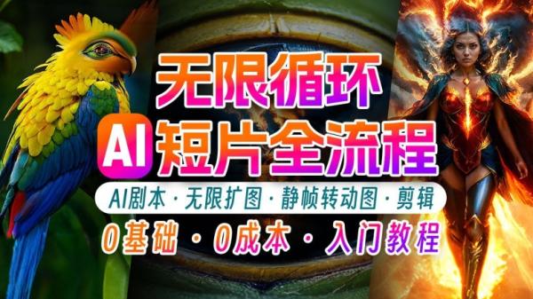 AI剪辑无限循环画面：新手轻松月入上万的秘技【揭秘】-秀人资源网