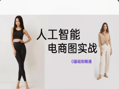 人工智能SD电商图实战，ai绘图0基础到精通-秀人资源网