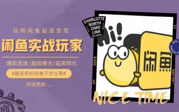 从0到1系统玩转闲鱼变现，教你核心选品思维，提升产品曝光及转化率-整合资源网