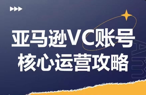 亚马逊VC账号核心玩法解析，实战经验拆解产品模块运营技巧，提升店铺GMV，有效提升运营利润-秀人资源网