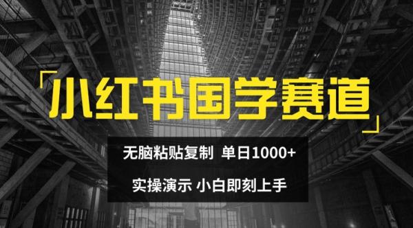 小红书国学赛道，无脑粘贴复制，单日1K，实操演示，小白即刻上手【揭秘】-秀人资源网