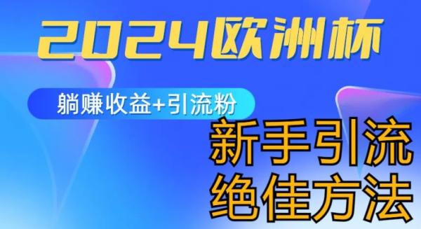 2024欧洲杯风口的玩法及实现收益躺赚+引流粉丝的方法，新手小白绝佳项目【揭秘】-秀人资源网