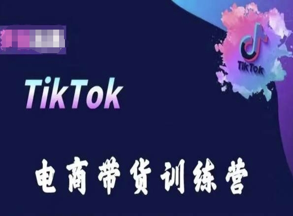 TikTok电商带货训练营，跟随时代潮流，跨境掘金-秀人资源网