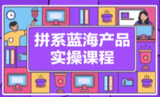 拼系冷门蓝海产品实操课程，从注册店铺到选品上架到流量维护环环相扣-秀人资源网
