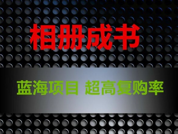 相册成书，蓝海项目，认真操作月入过万【揭秘】-秀人资源网