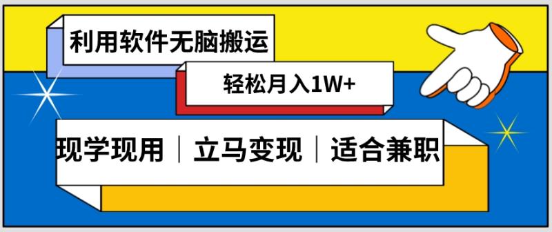 低密度新赛道视频无脑搬一天1000+几分钟一条原创视频零成本零门槛超简单【揭秘】-整合资源网