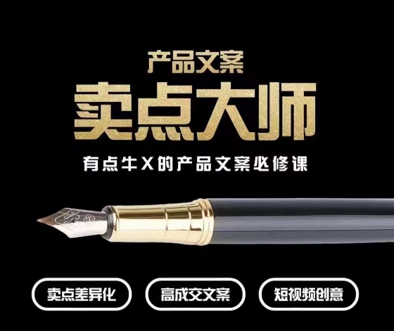 产品文案【卖点大师】高转化电商，有点牛X的产品文案必修课-秀人资源网