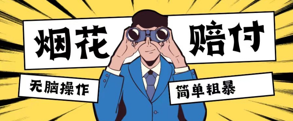 最新蓝海玩法，烟花爆竹赔付，单订单赔付200-500无脑操作【仅揭秘】-整合资源网
