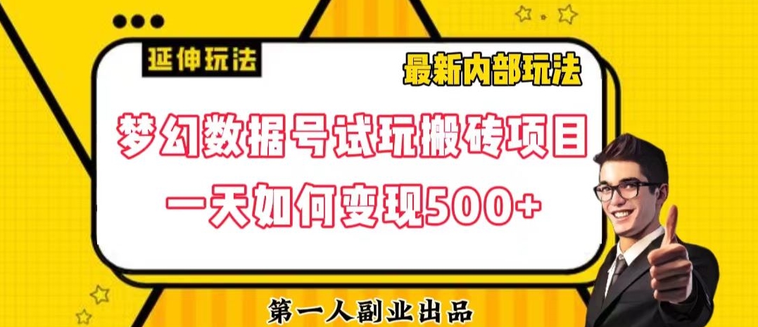 数据号回归玩法游戏试玩搬砖项目再创日入500+【揭秘】-秀人资源网