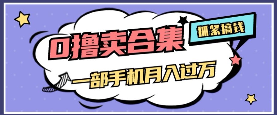 0撸项目月入过万，售卖全套ai工具合集，一单29.9元，一部手机即可【揭秘】-秀人资源网