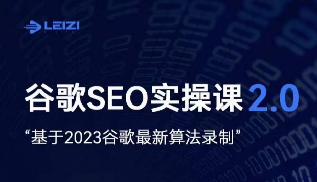 雷子·谷歌SEO 2.0实战课，独立站询盘自由必备，基于2023谷歌最新算法录制-整合资源网