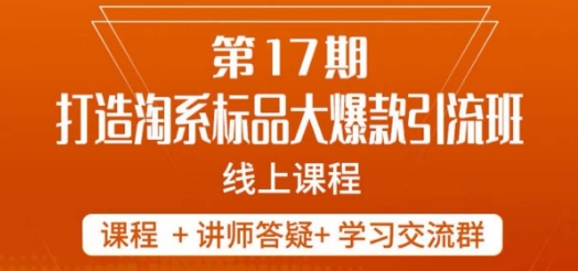 南掌柜-第17期打造淘系标品大爆款，5天线上课-秀人资源网