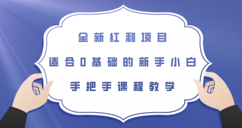 全新红利项目，适合0基础的新手小白，手把手课程教学【揭秘】-秀人资源网