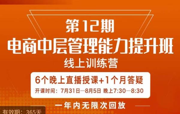 陈少珊·电商中层管理能力提升班，学习对象-电商公司各个岗位的主管，20人人以内的电商公司老板-秀人资源网