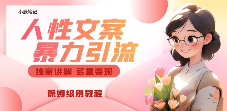 独家人性文案玩法，暴力引流多重变现，保姆级教程【揭秘】-整合资源网