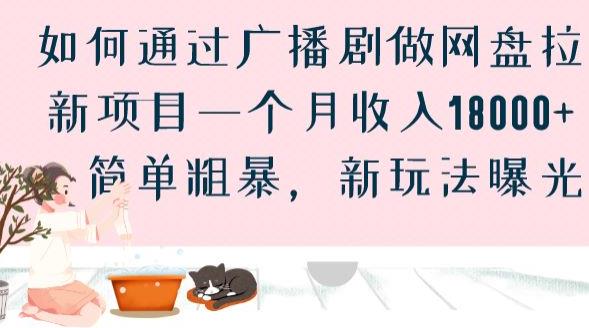 如何通过广播剧做网盘拉新项目一个月收入18000+，简单粗暴，新玩法曝光【揭秘】-秀人资源网