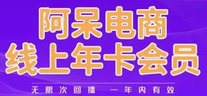 阿呆电商线上年会员，阿呆电商干货分享（更新中）-秀人资源网