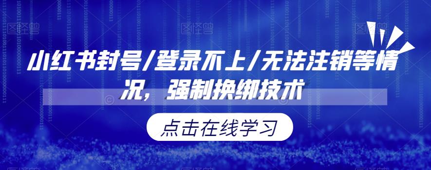 小红书封号/登录不上/无法注销等情况，强制换绑技术【揭秘】-秀人资源网
