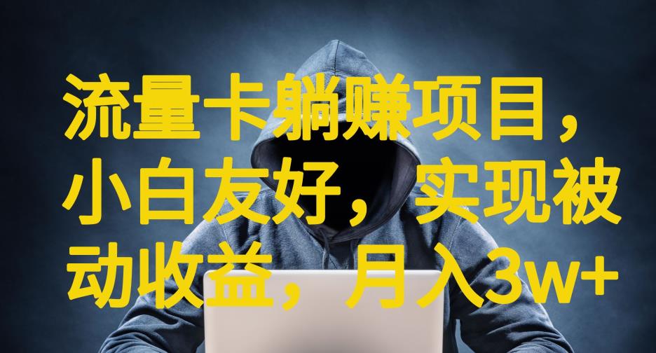 流量卡躺赚项目，小白友好，开设后台，实现被动收益，只要出卡，就能一直赚钱，利润高昂【揭秘】-秀人资源网