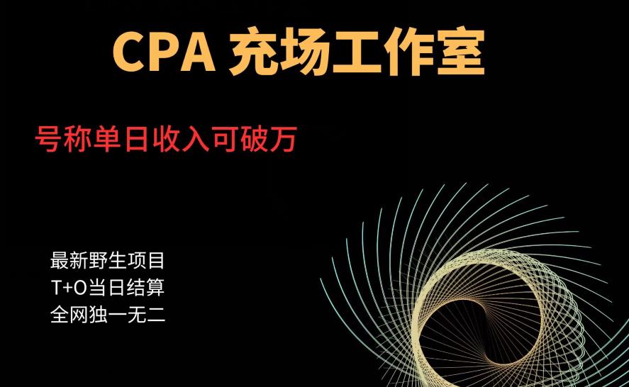 cpa充场工作室，号称单日收入10000+（揭秘）-秀人资源网