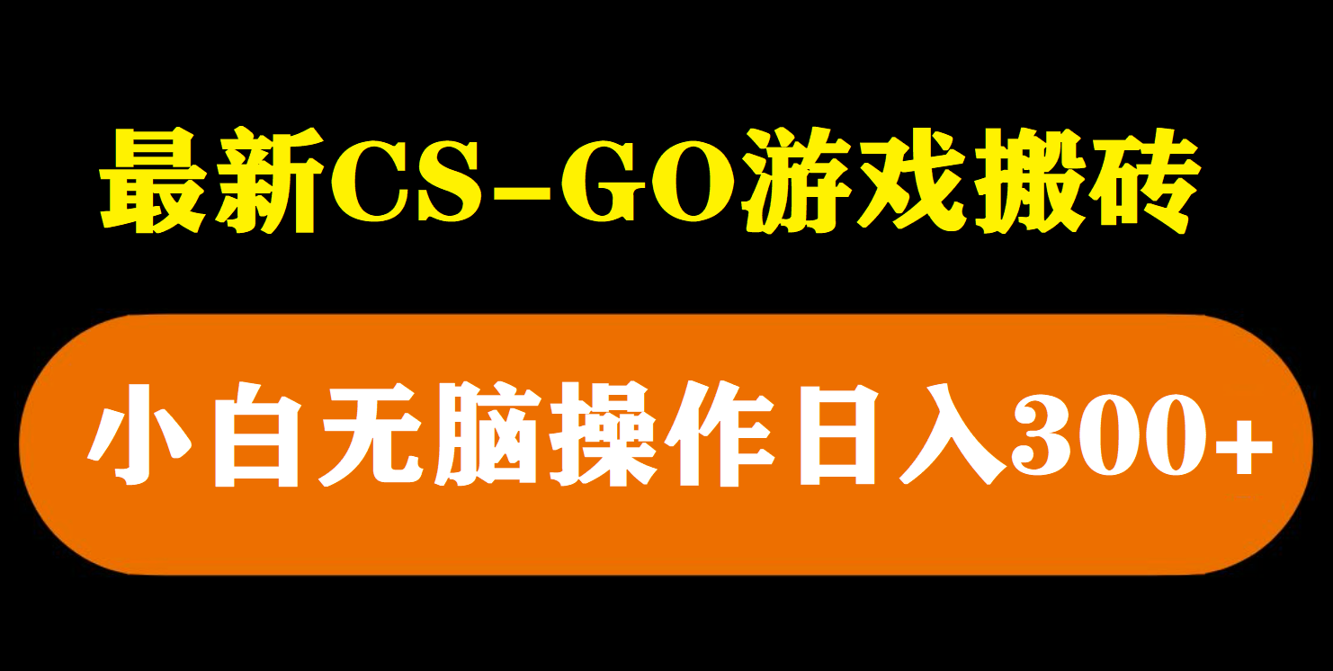 最新csgo游戏搬砖游戏，无需挂机小白无脑也能日入300+-秀人资源网